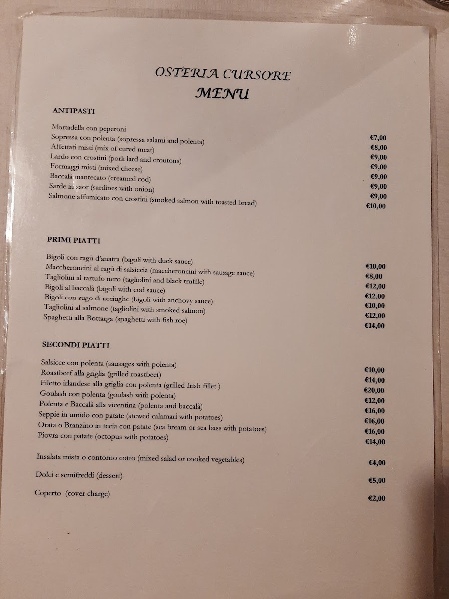 Osteria Il Cursore Photo Menu 9