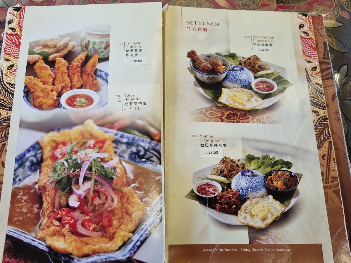 Nyonya Willow 柳 娘惹餐馆 Photo Menu 6