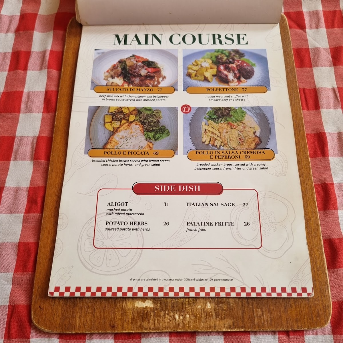 Padre - Italian Cuisine in Bogor Photo Menu 1