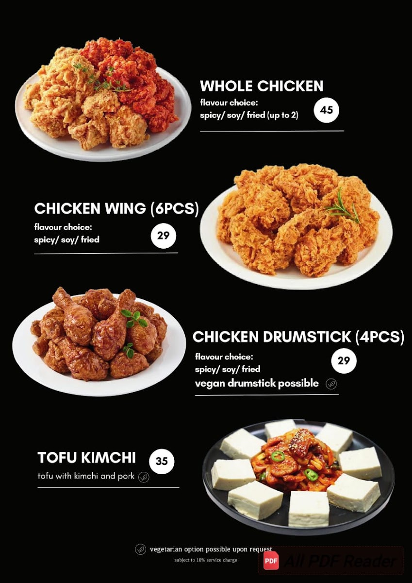 Oneul Korean Restaurant Photo Menu 4