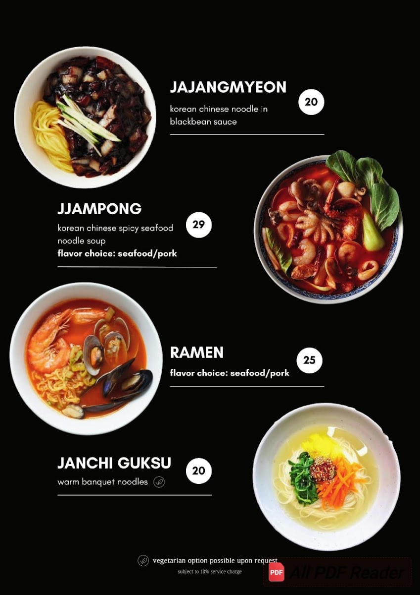 Oneul Korean Restaurant Photo Menu 5