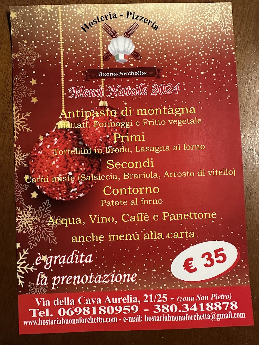 Ristorante pizzeria Buona Forchetta Photo Menu 2