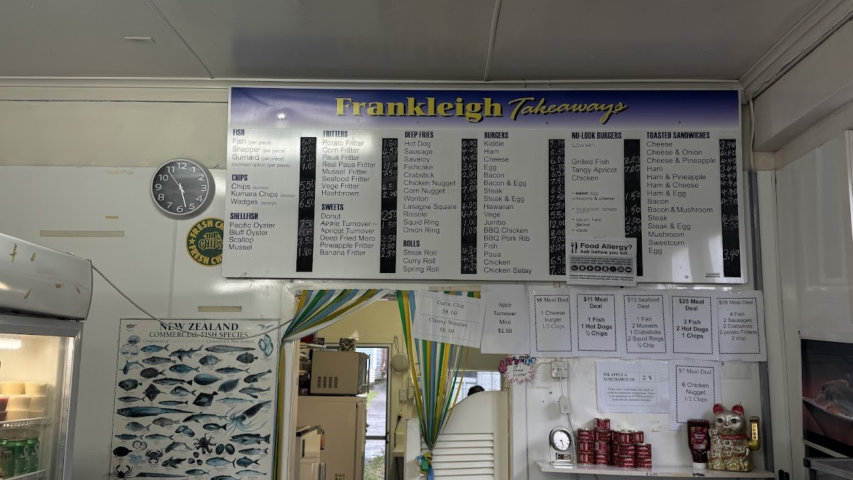 Frankleigh Takeaways Photo Menu 1
