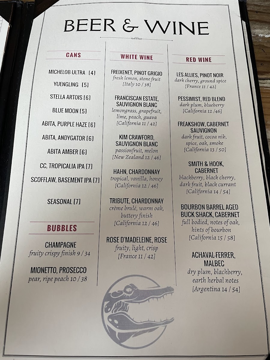 Flatlands Bourbon and Bayou Photo Menu 5