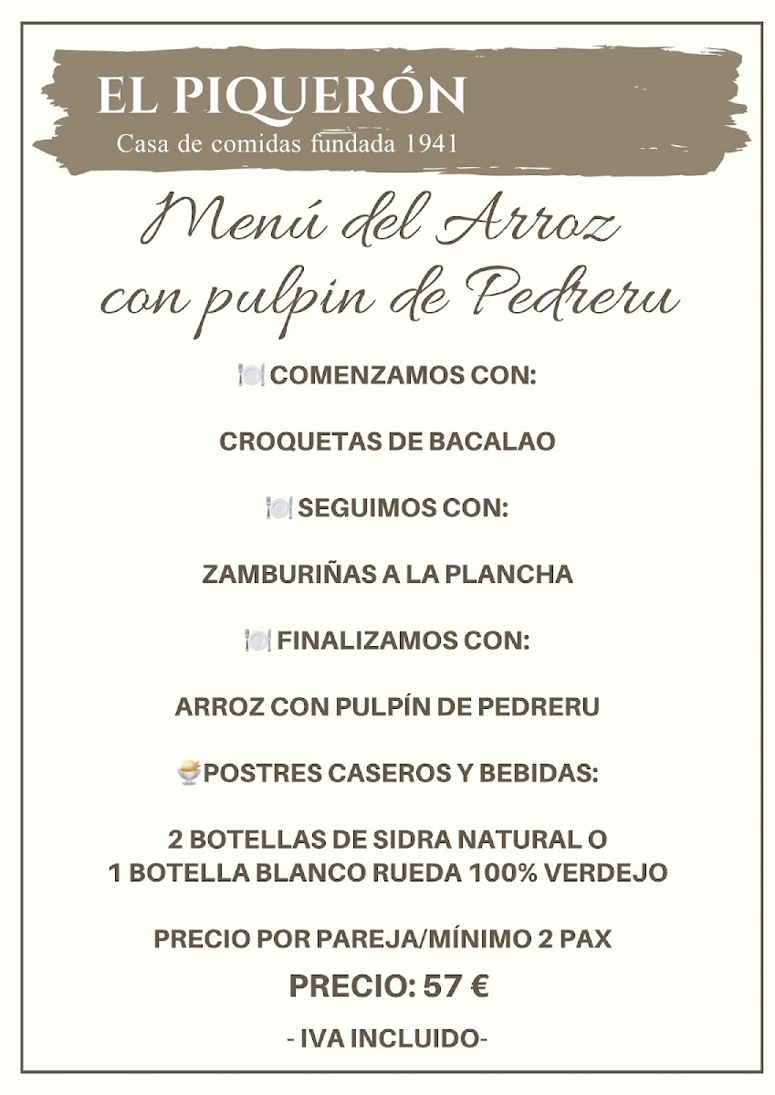 El Piquerón Photo Menu 6