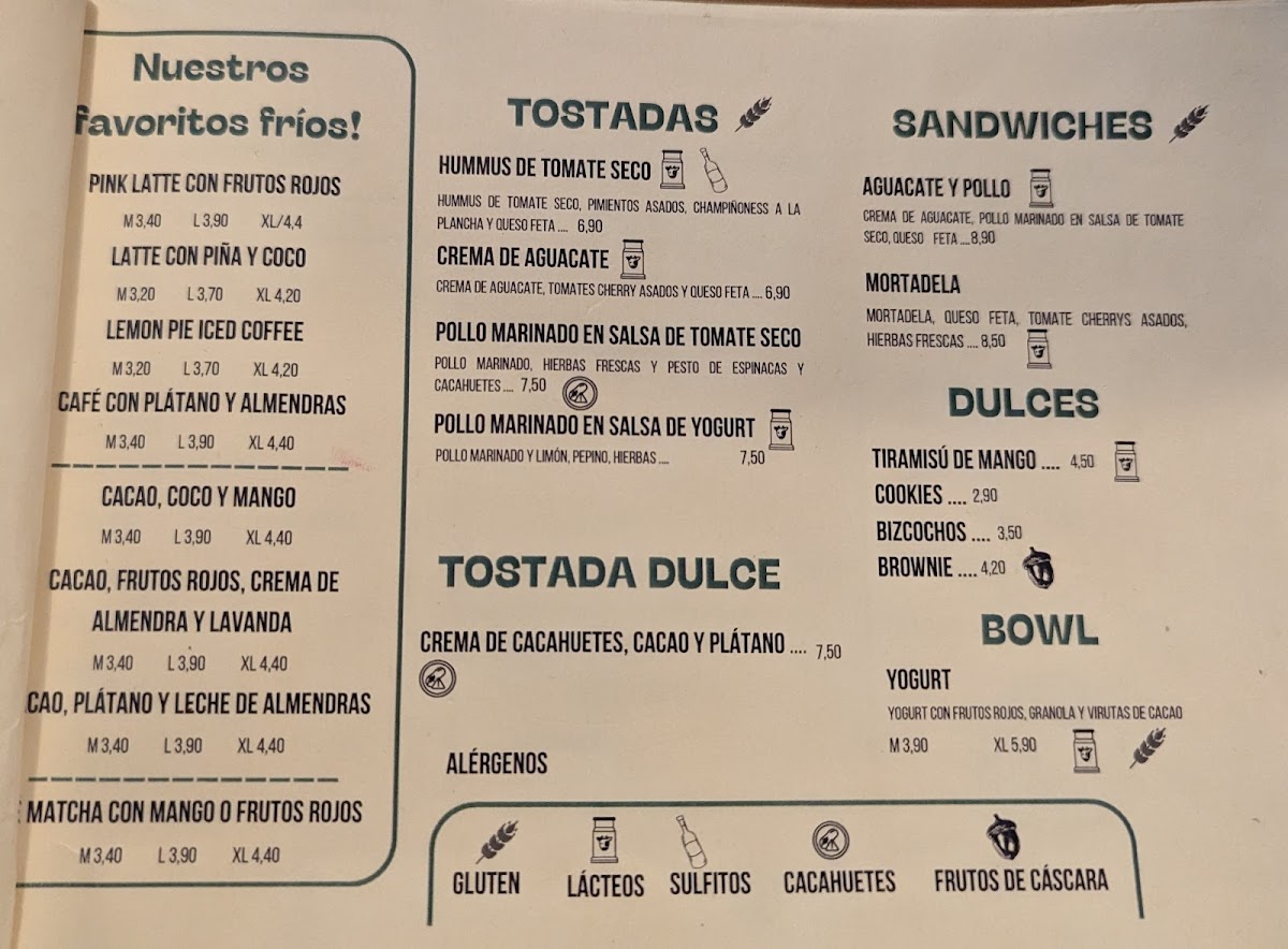 Cinco Hileras Café Photo Menu 3