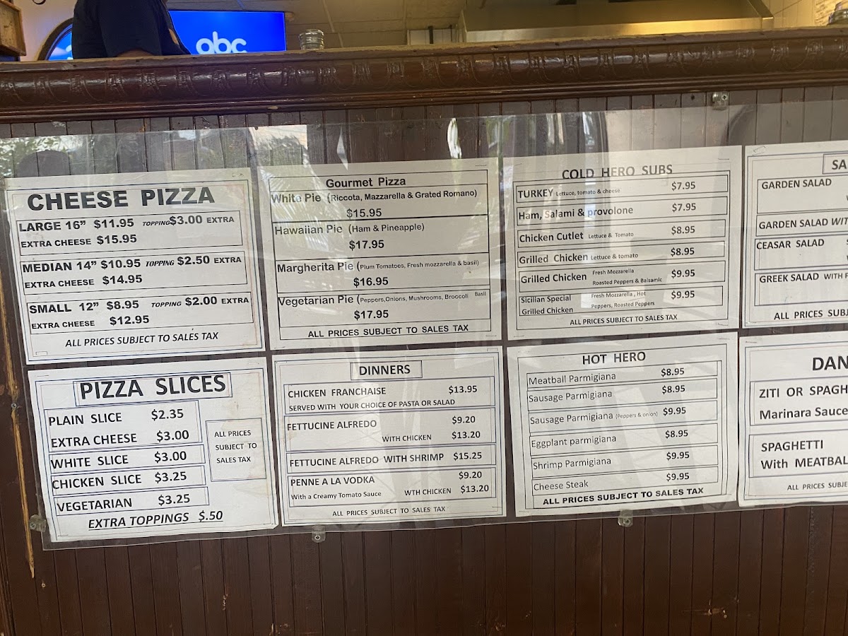 Dantes Pizza & Restaurant Photo Menu 1