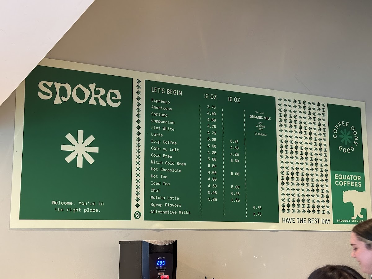 Spoke Cafe Photo Menu 2