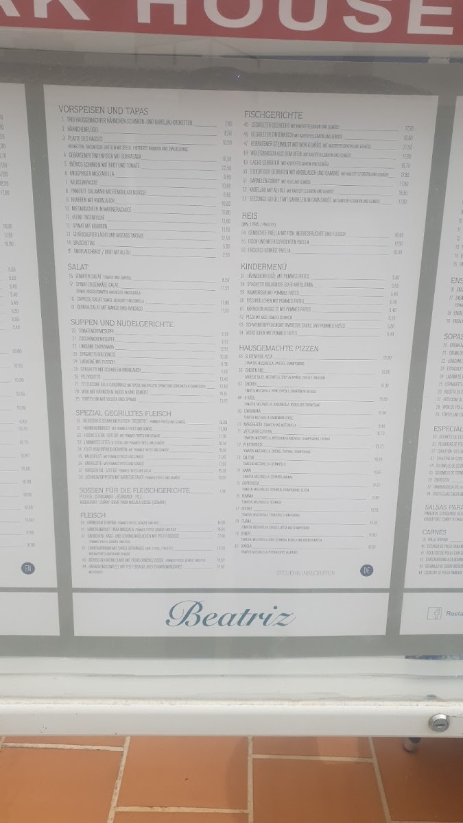 Restaurante Beatriz Photo Menu 4