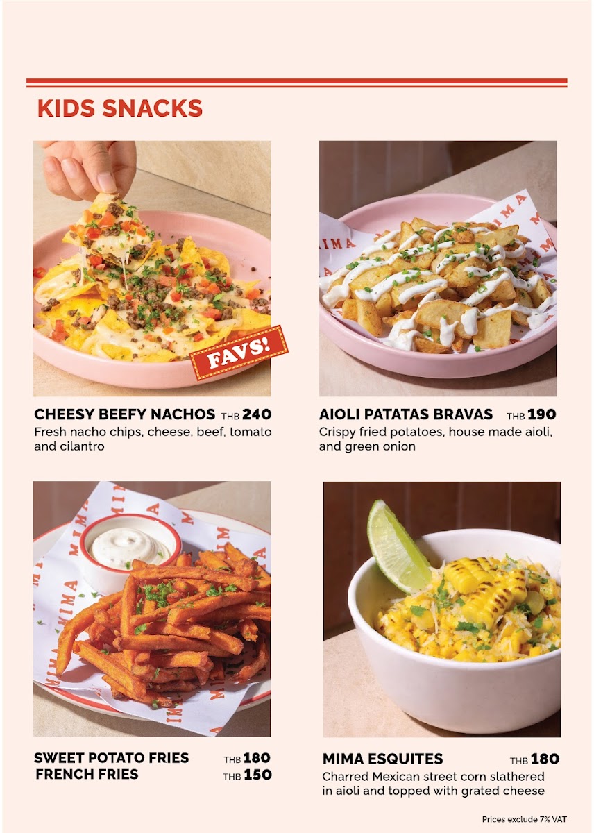 MIMA Mexican - Tacos, Burritos & Cocktails | My Front Yard Photo Menu 10