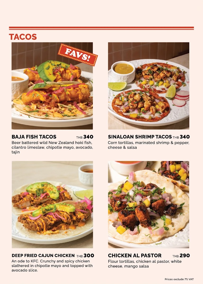 MIMA Mexican - Tacos, Burritos & Cocktails | My Front Yard Photo Menu 7