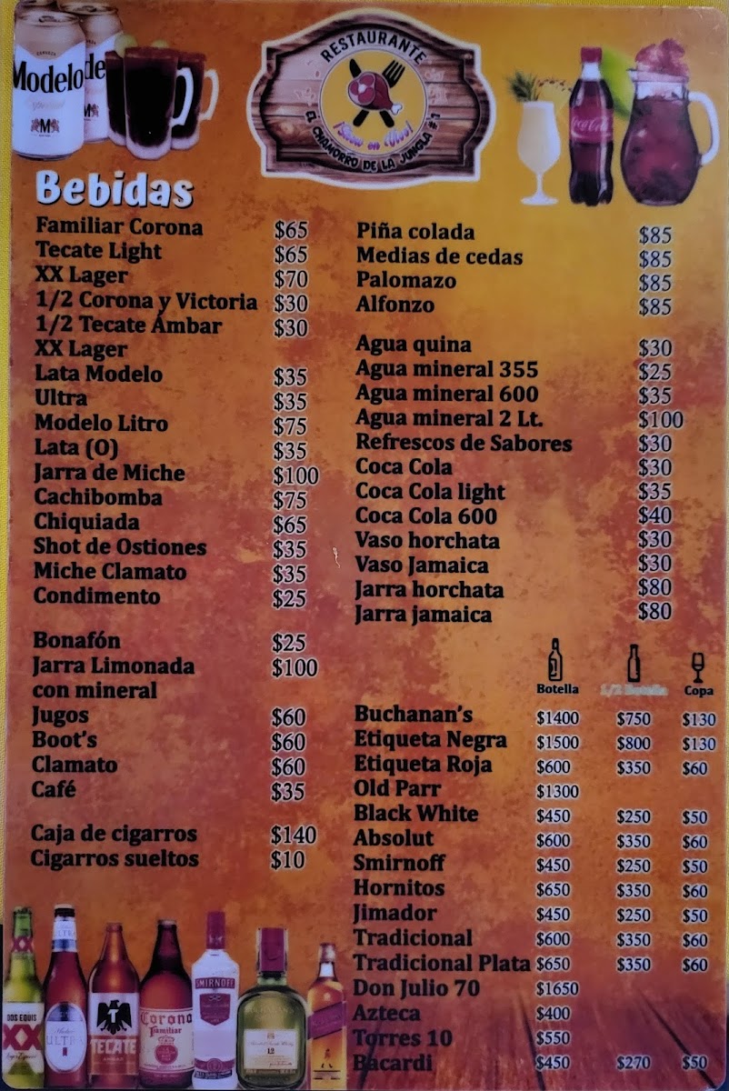 El chamorro de la jungla Photo Menu 3