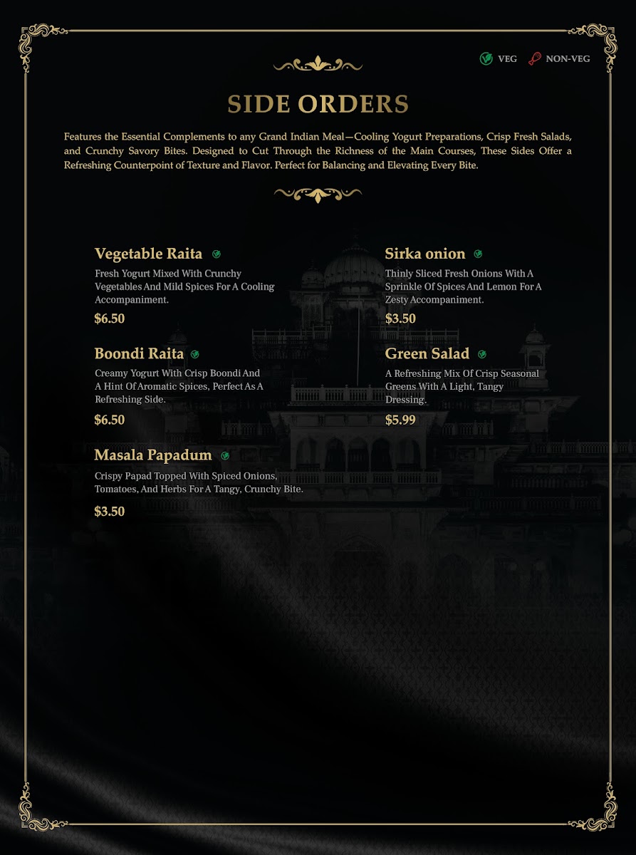 Maharaja Taste The Heritage | Indian Fine Dine Restaurant Photo Menu 3