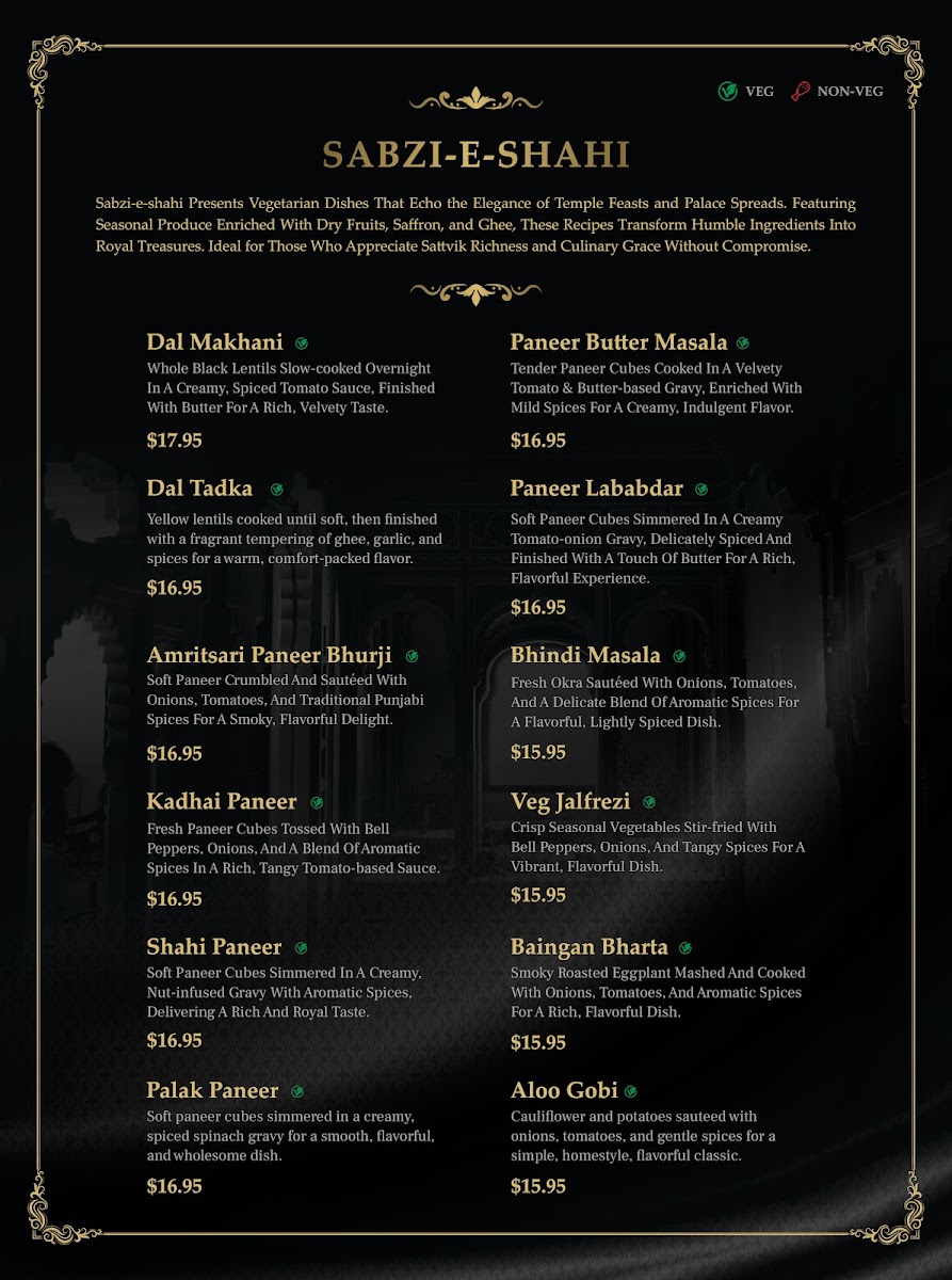 Maharaja Taste The Heritage | Indian Fine Dine Restaurant Photo Menu 8