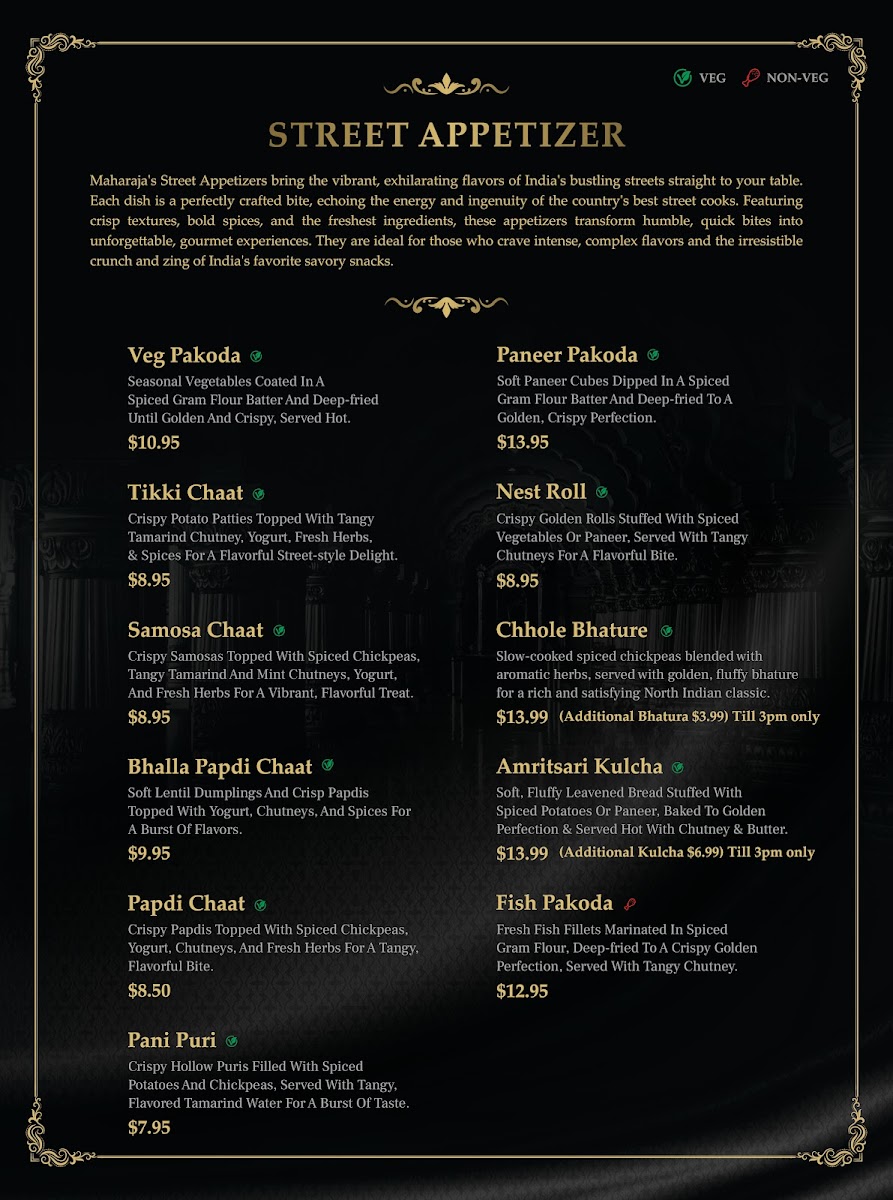 Maharaja Taste The Heritage | Indian Fine Dine Restaurant Photo Menu 9