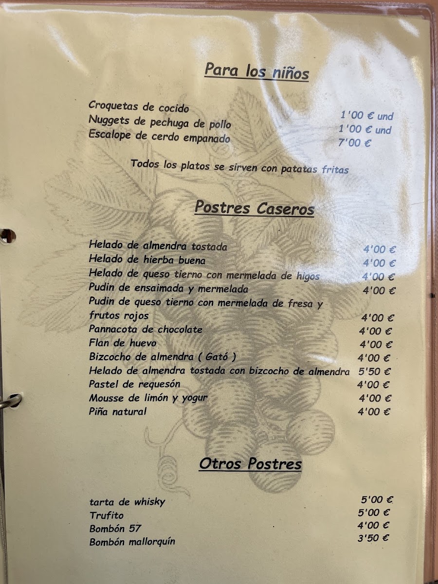 Restaurant Celler Can Lau Photo Menu 8