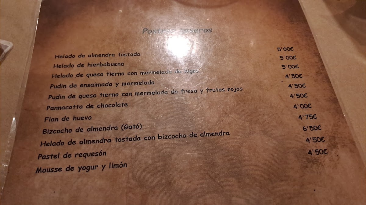 Restaurant Celler Can Lau Photo Menu 9