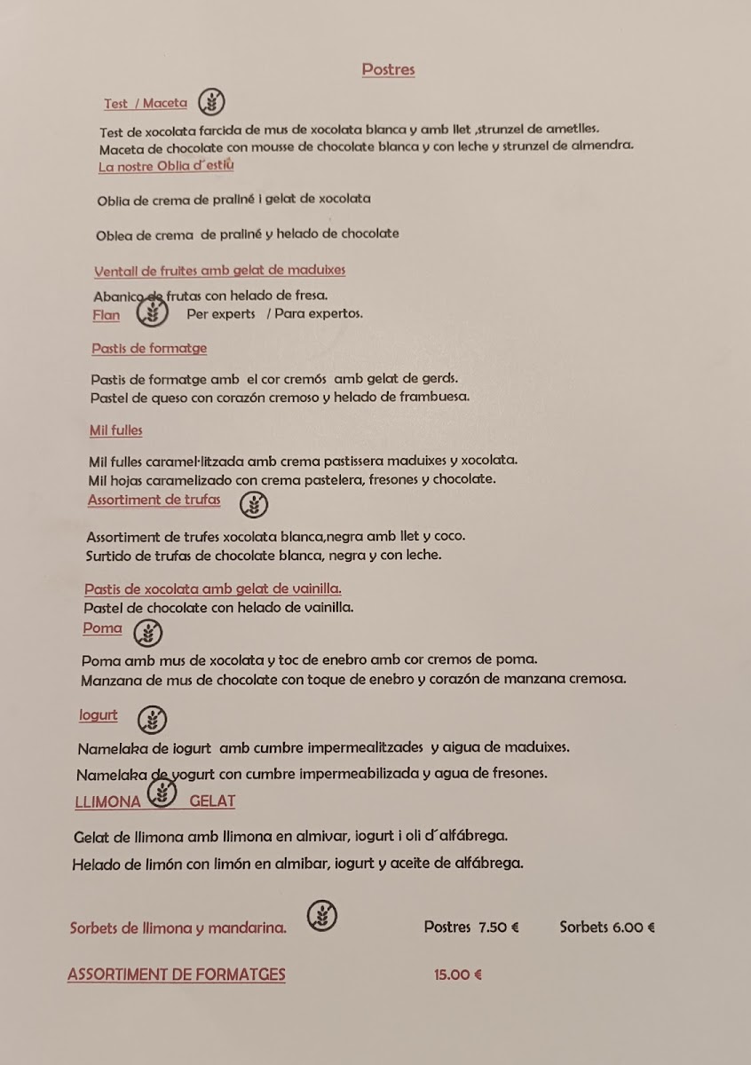 RESTAURANT MAREJOL Photo Menu 6
