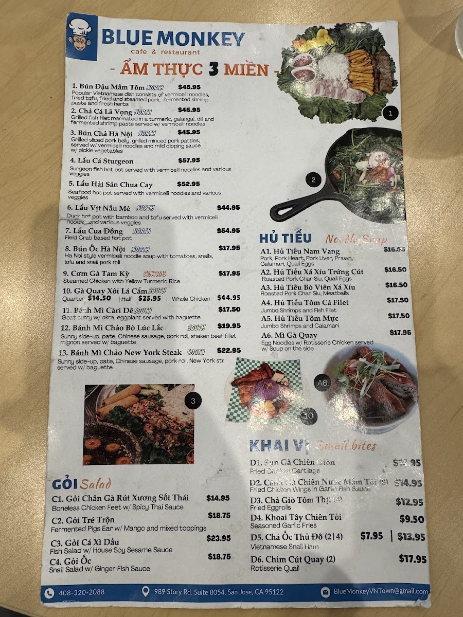 Blue Monkey Cafe & Restaurant Photo Menu 5