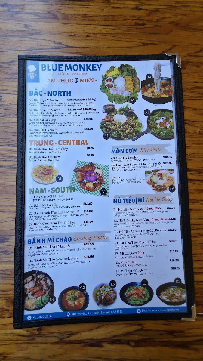 Blue Monkey Cafe & Restaurant Photo Menu 7