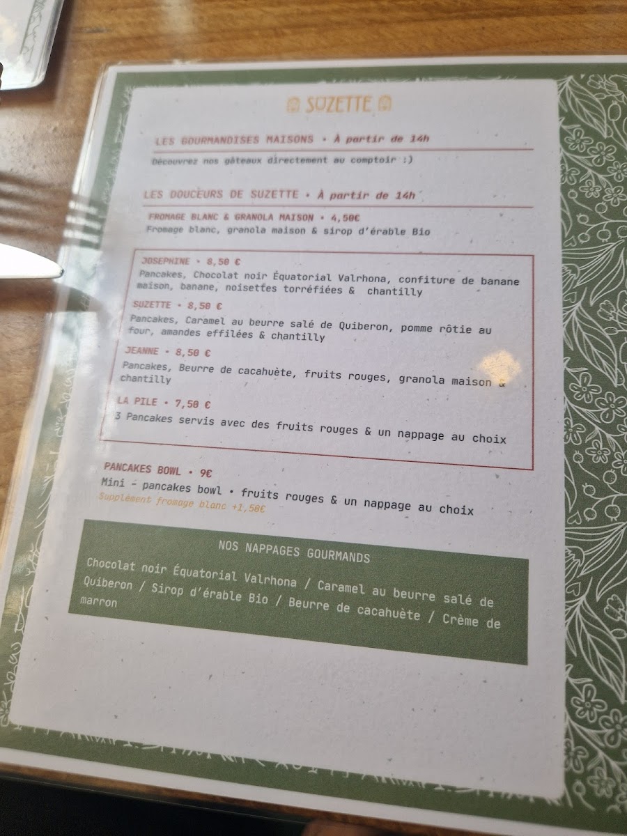 Café Suzette Photo Menu 2