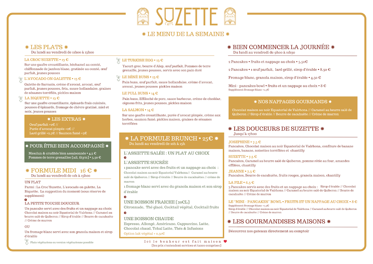 Café Suzette Photo Menu 3