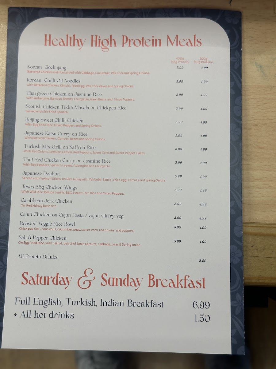 Homely Food Photo Menu 3