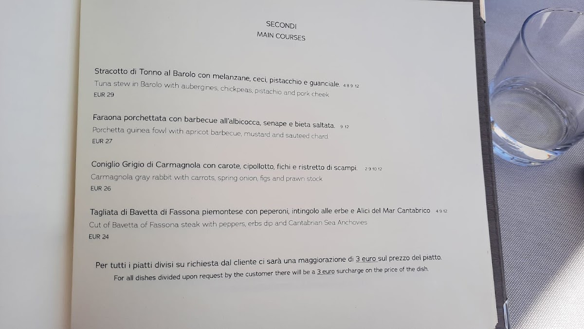 Ristorante Moda Venue Photo Menu 1