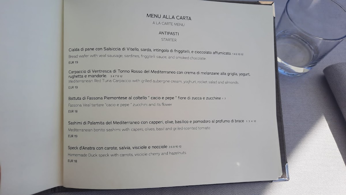 Ristorante Moda Venue Photo Menu 2