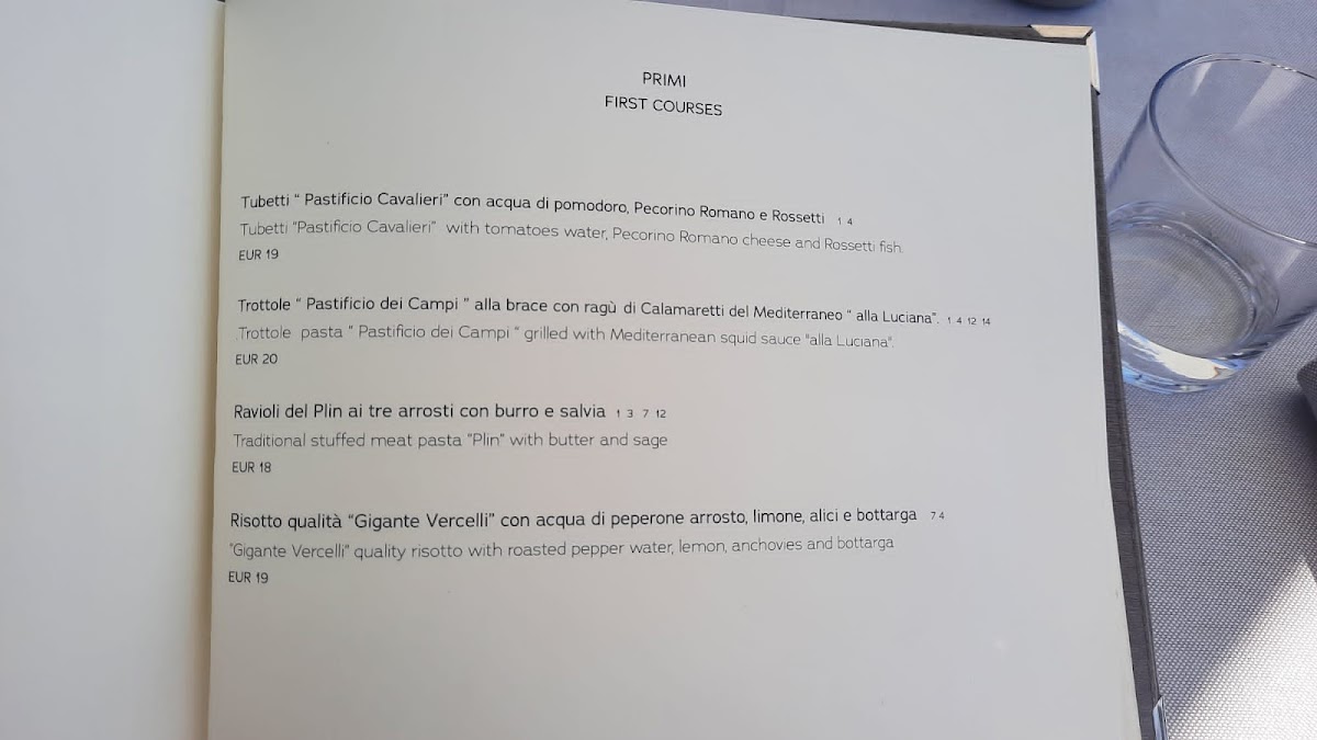 Ristorante Moda Venue Photo Menu 3