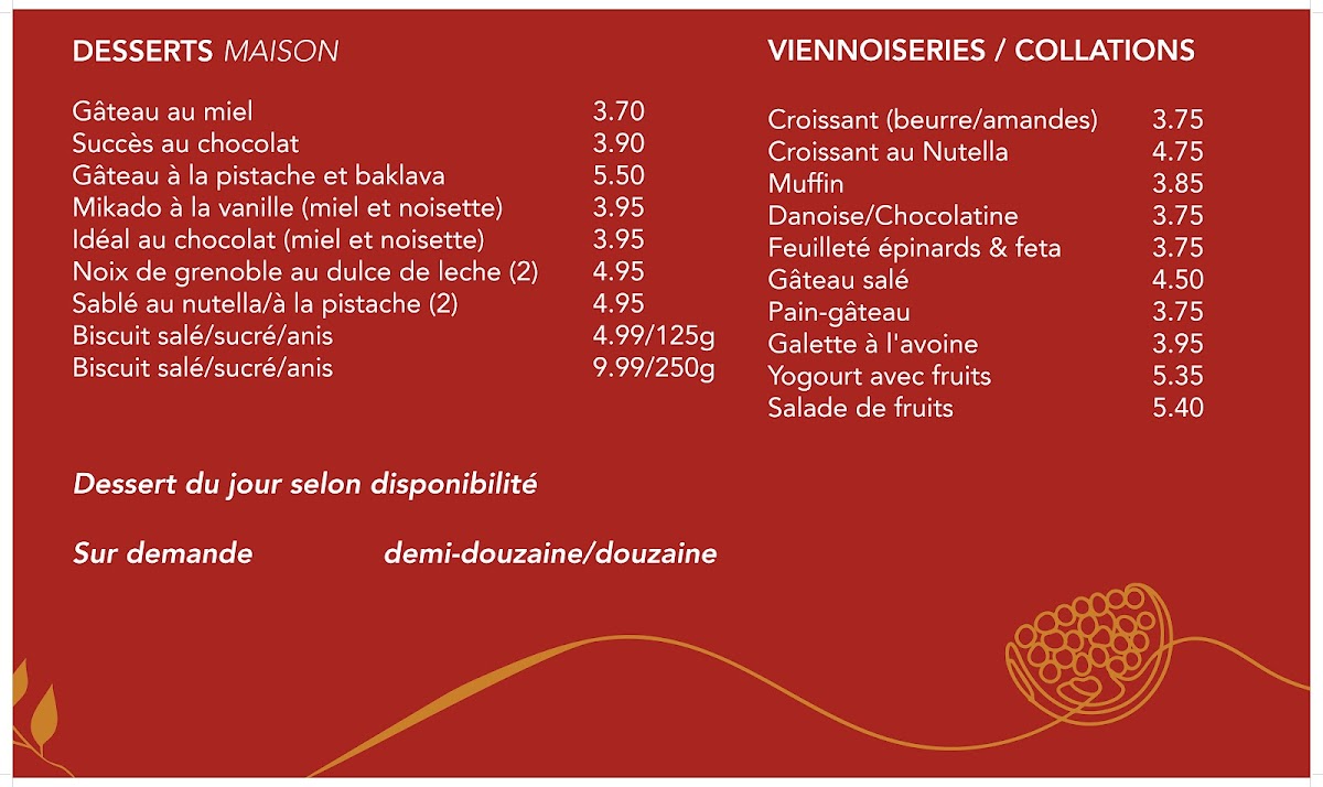 Chez Houri Café&Traiteur Photo Menu 2