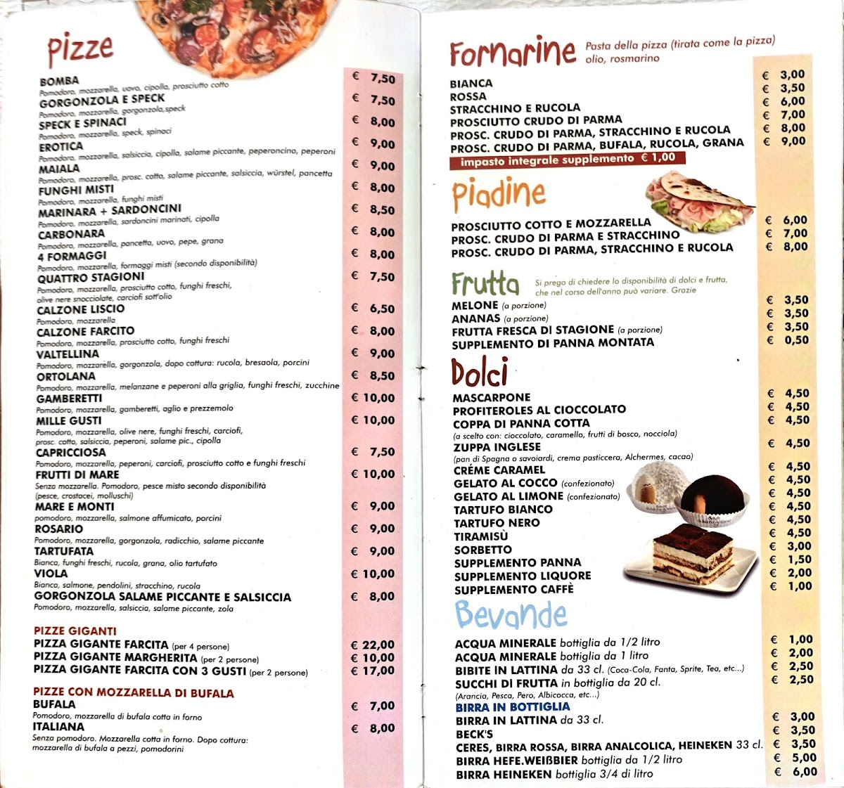 Ristorante Pizzeria Pes e Galet Photo Menu 3