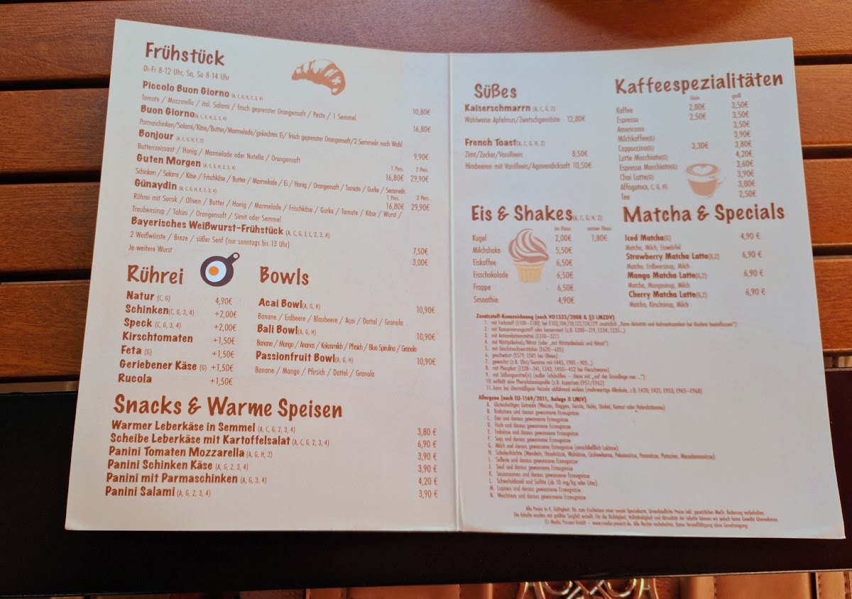 Caffe Era Photo Menu 1