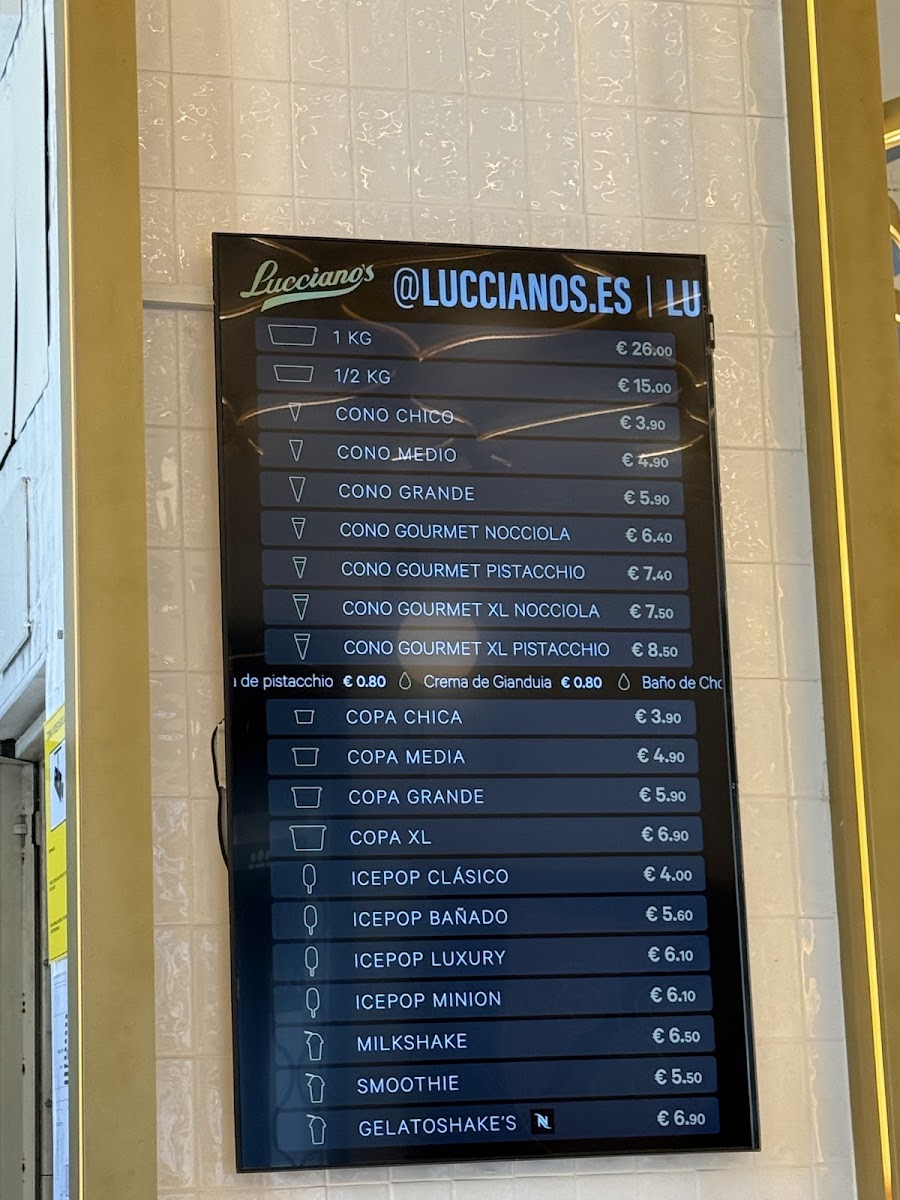 Lucciano's Málaga Photo Menu 8