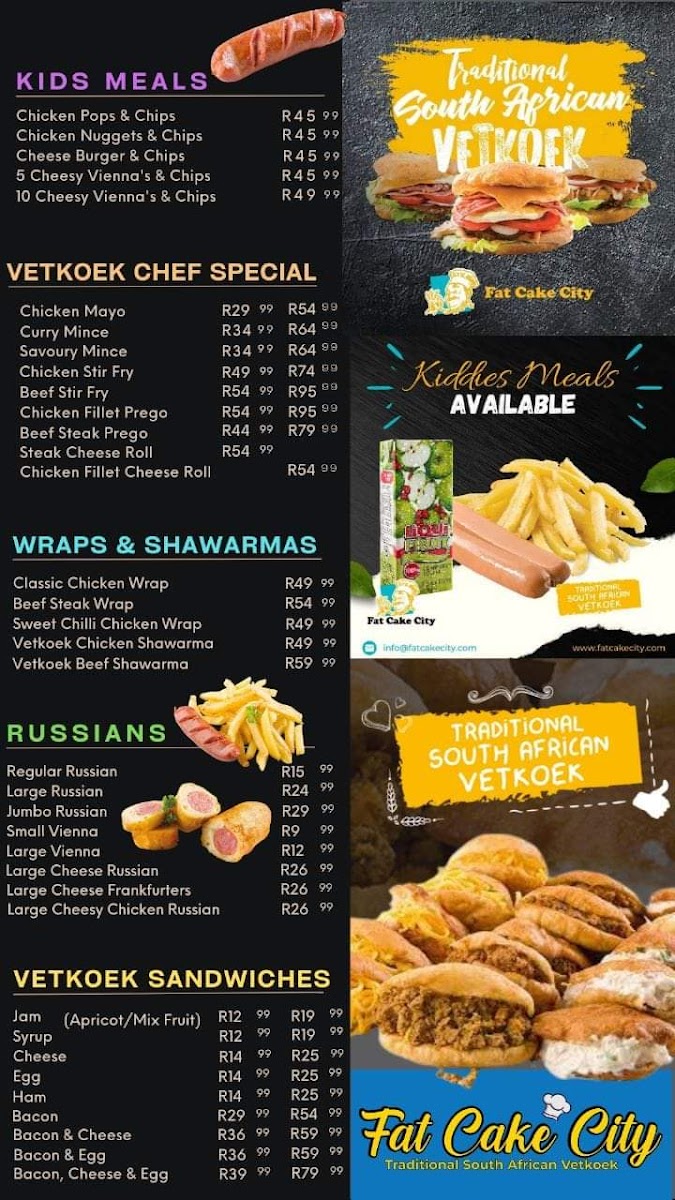Fat Cake City Paarl Photo Menu 1