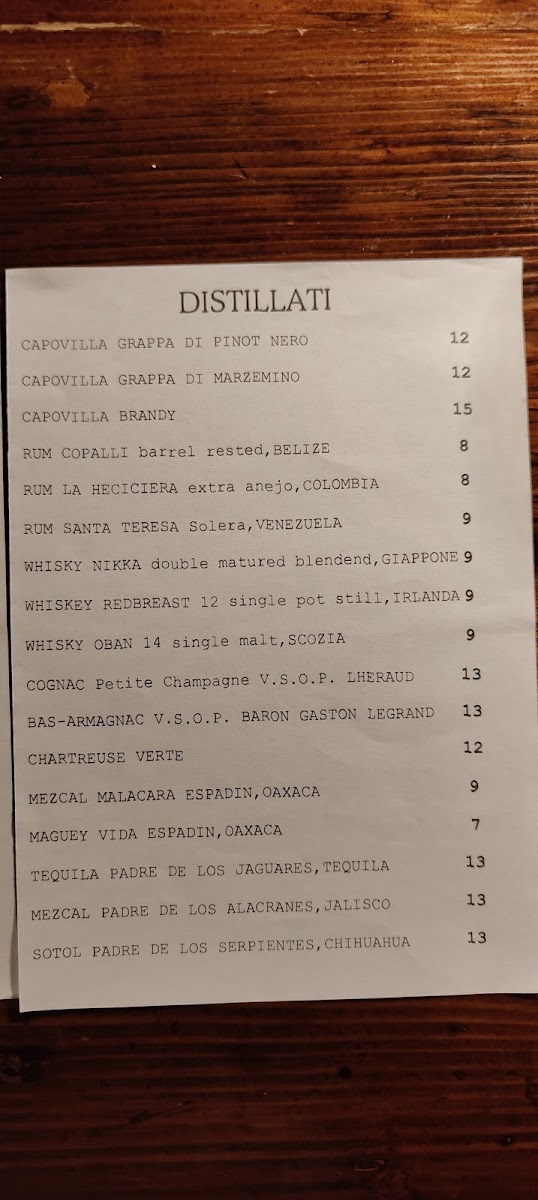 Osteria La Macchia Photo Menu 1