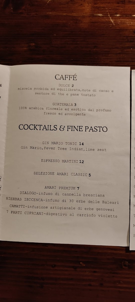 Osteria La Macchia Photo Menu 3