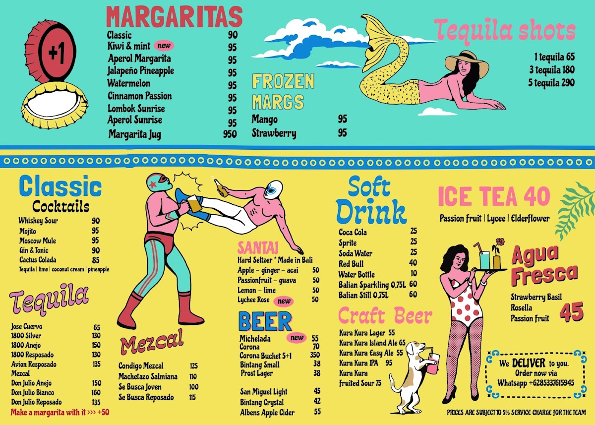 Cantina Mexicana Kuta Lombok Photo Menu 2
