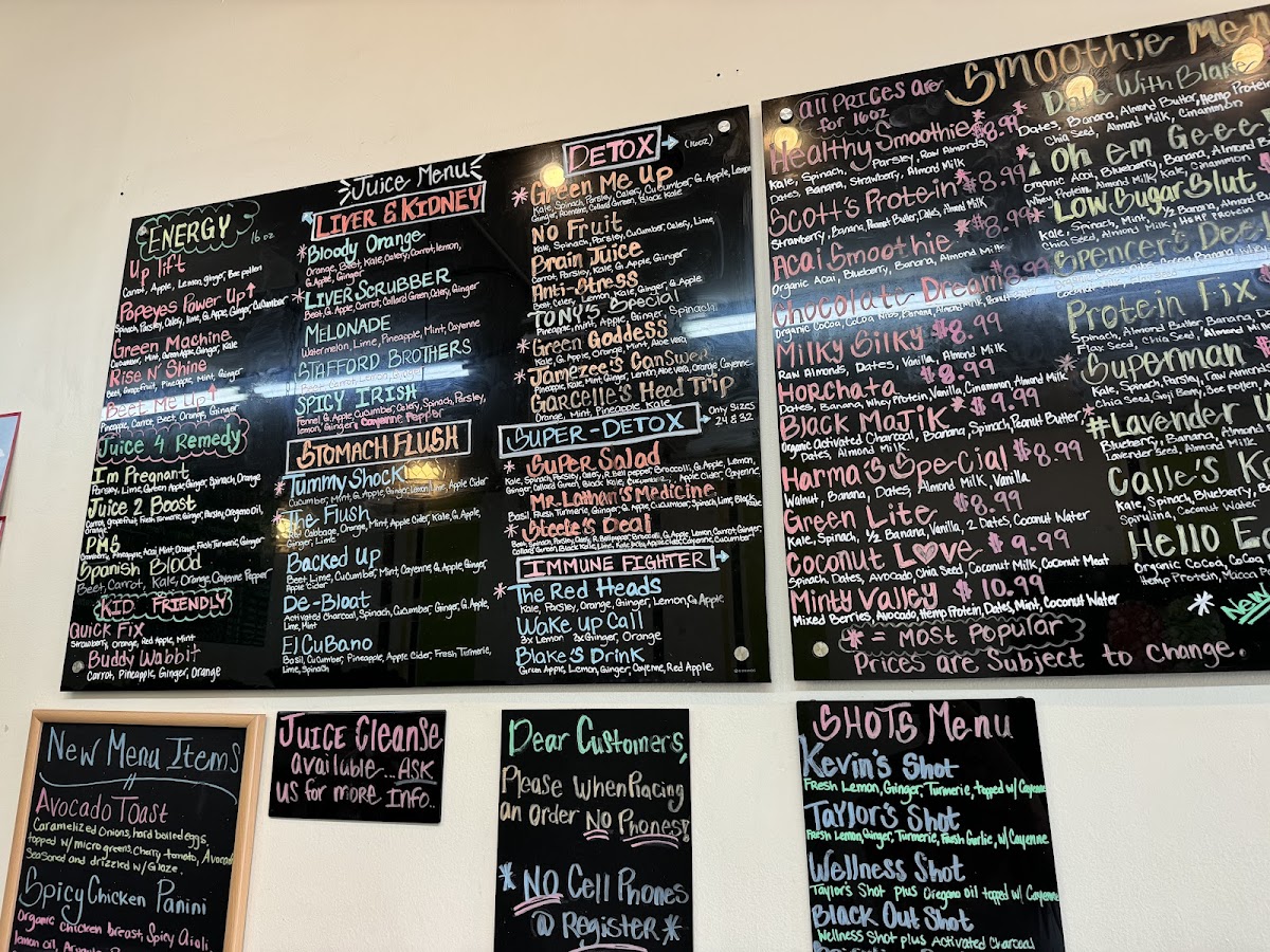 Royalty Juice Bar & Cafe Photo Menu 2