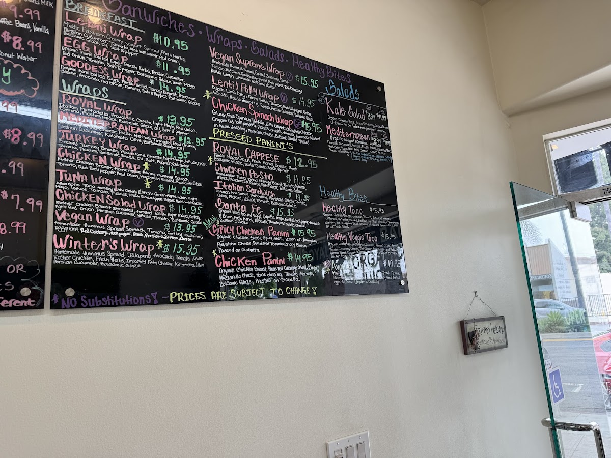 Royalty Juice Bar & Cafe Photo Menu 3