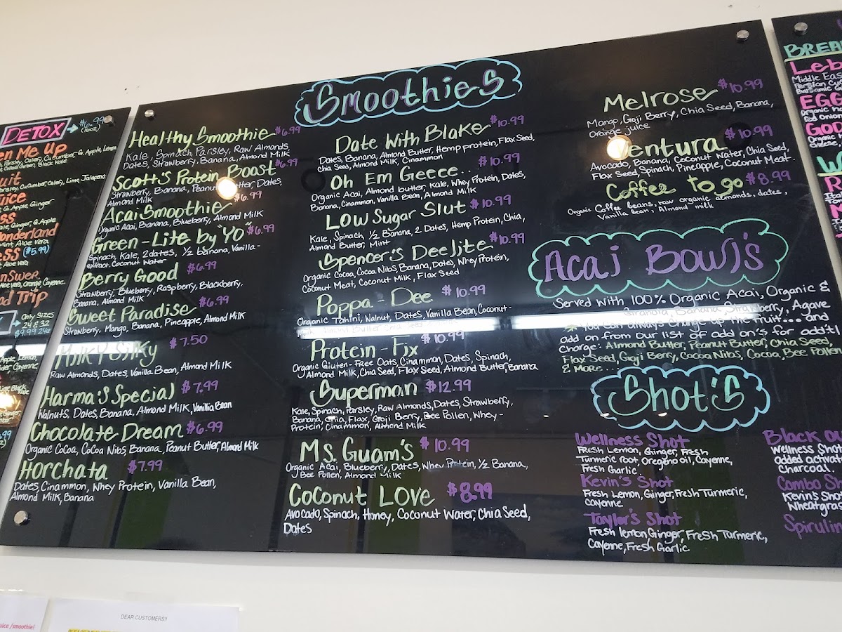 Royalty Juice Bar & Cafe Photo Menu 4