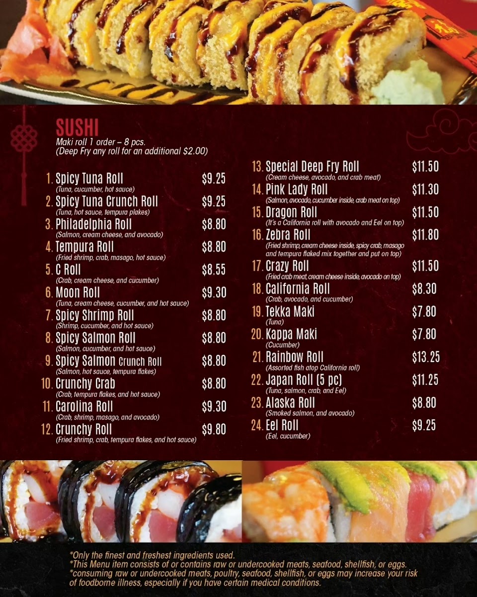 Daizu Hibachi Express Restaurant Photo Menu 1