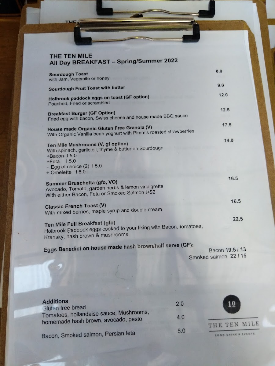 The Ten Mile Eatery & Store Photo Menu 5