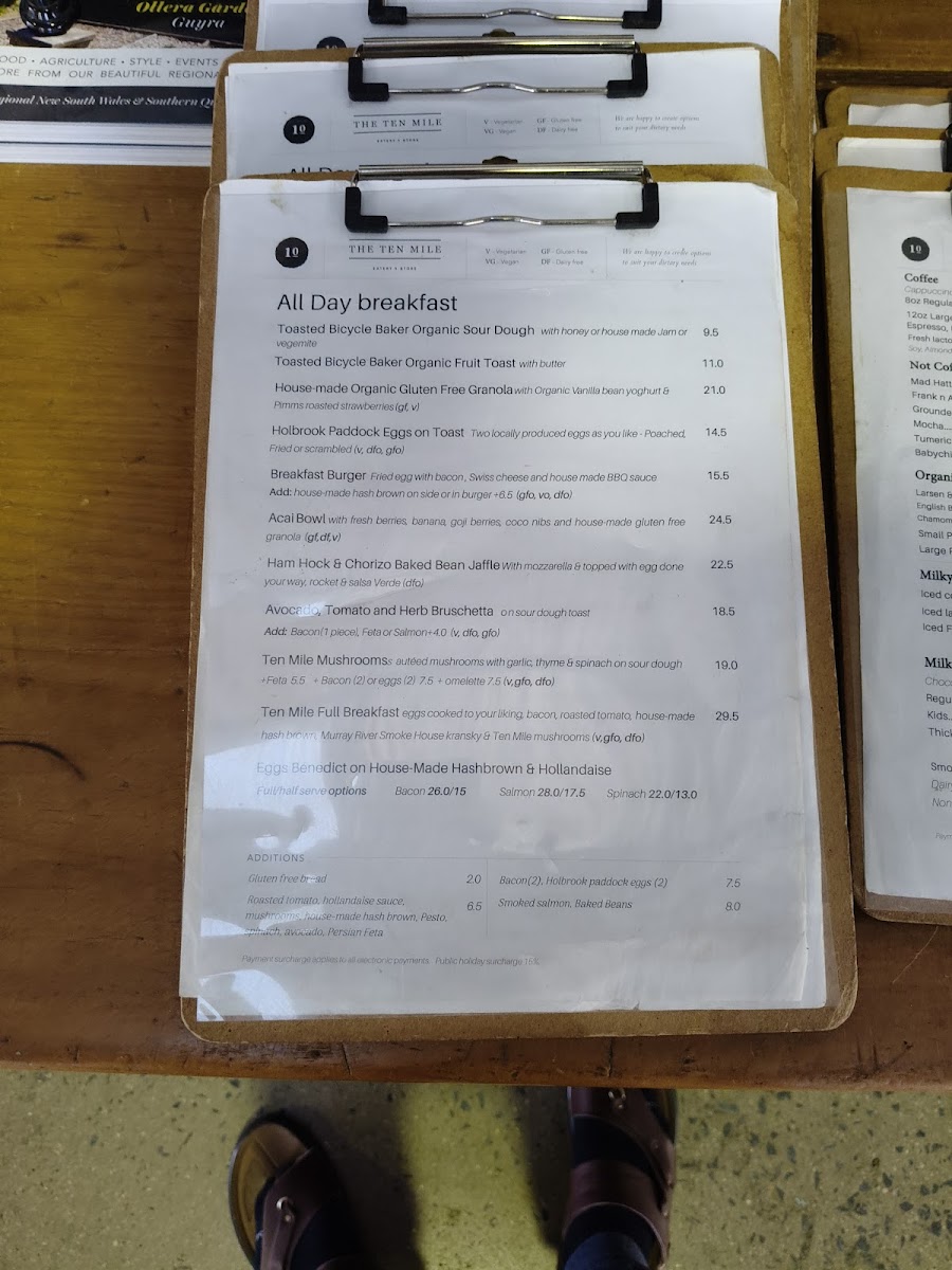 The Ten Mile Eatery & Store Photo Menu 6