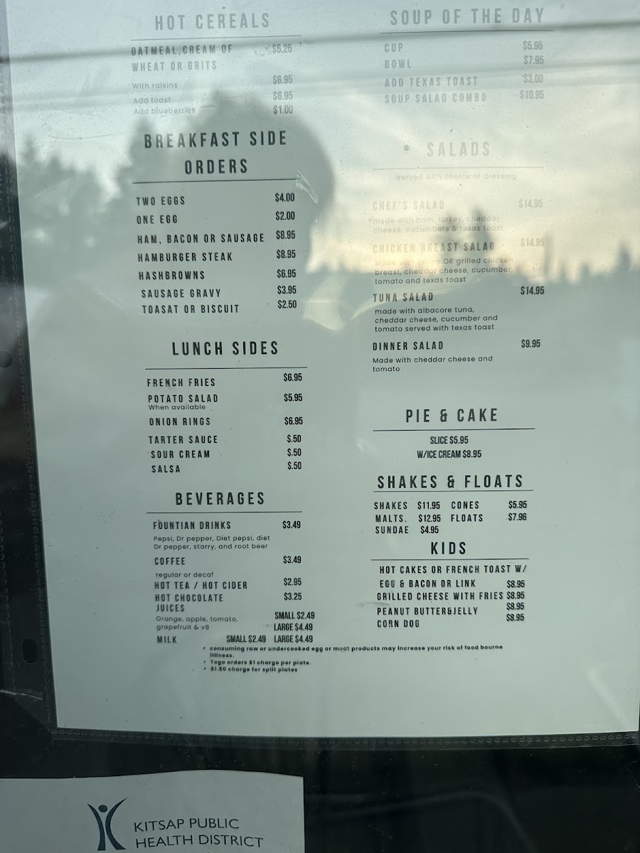 Junction Diner Photo Menu 1