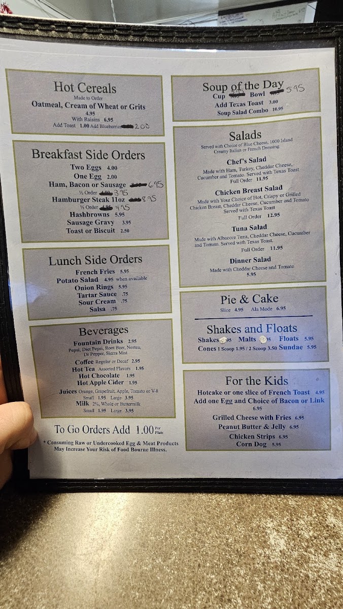 Junction Diner Photo Menu 3