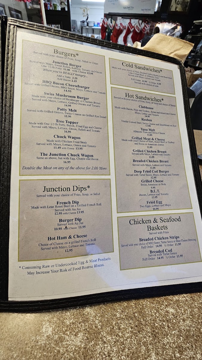 Junction Diner Photo Menu 5