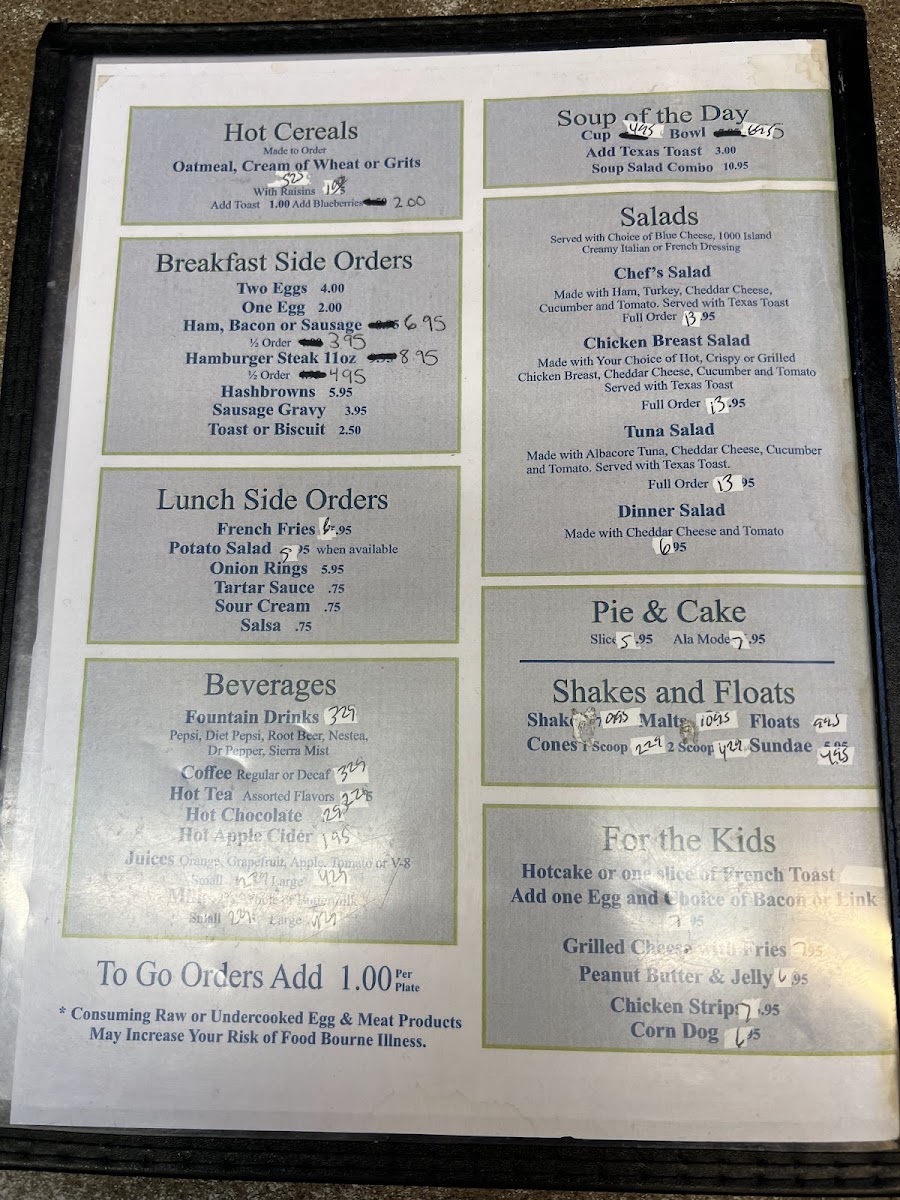 Junction Diner Photo Menu 6