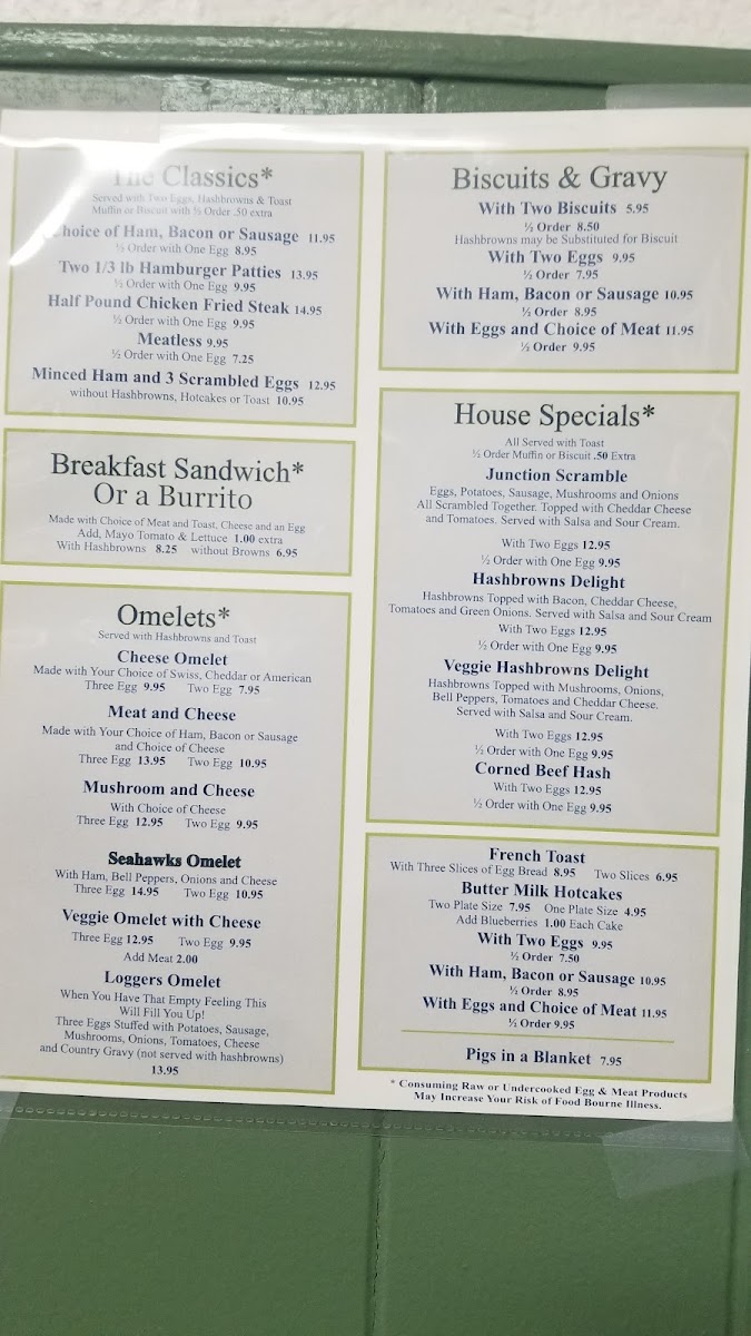 Junction Diner Photo Menu 7