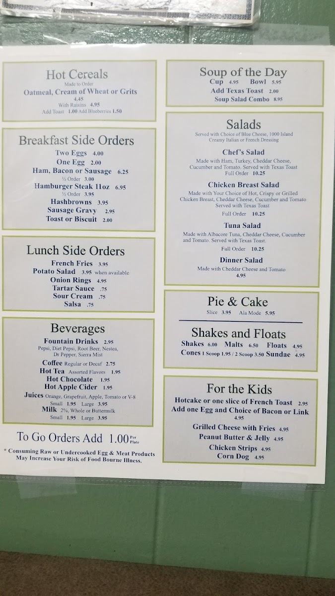 Junction Diner Photo Menu 8